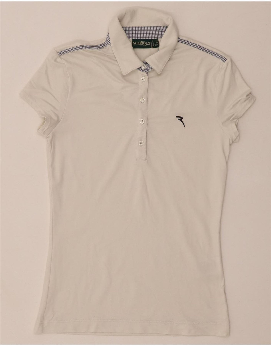Tricou polo pentru femei Chervo IT 42 Poliamidă albă medie