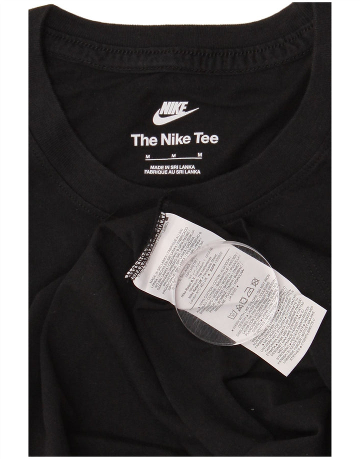 Tricou grafic Nike pentru bărbați Top mediu negru bumbac