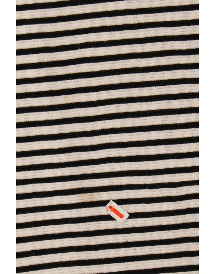 ZARA Womens Loose Fit Basic Dress UK 10 Small Black Striped