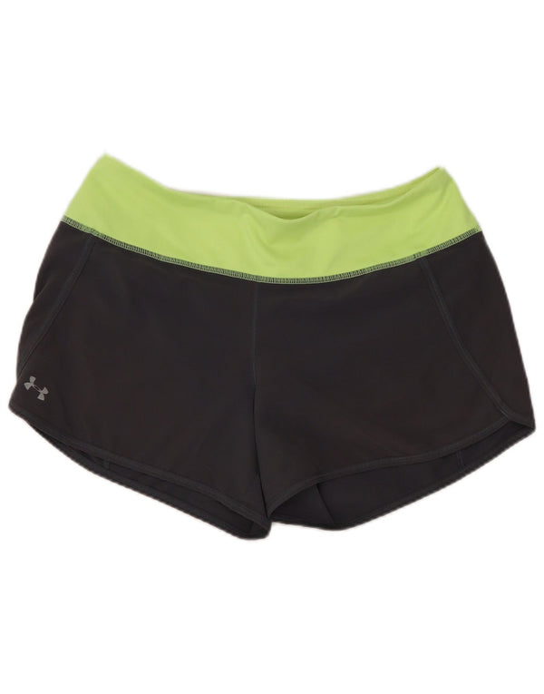 Pantaloni scurti de sport Under Armour pentru femei Heat Gear UK 10 Small, gri Colorblock