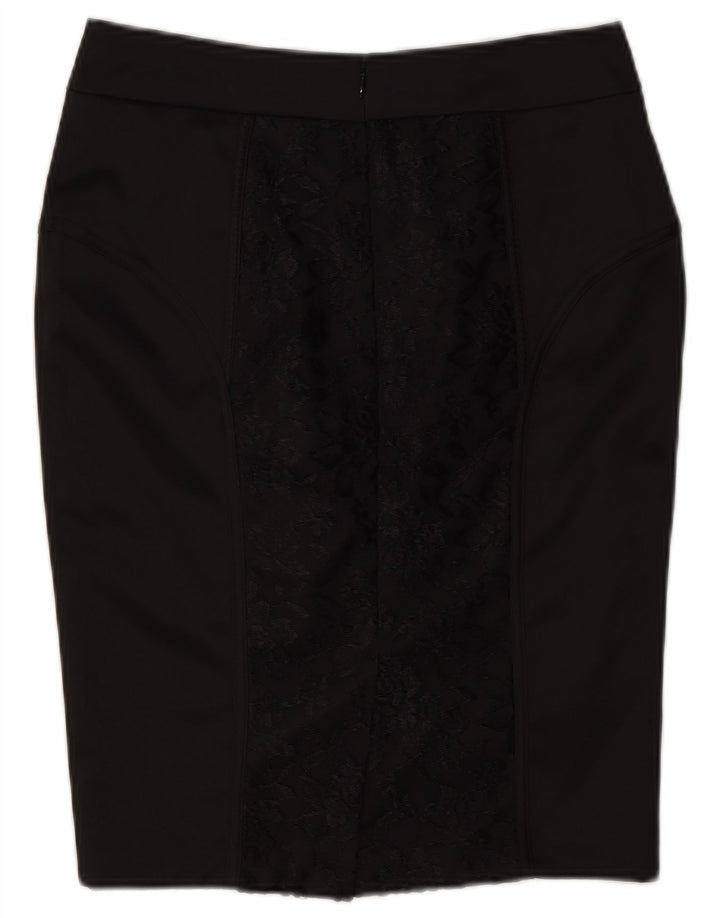 Fusta creion pentru femei Dunnes UK 8 Small W26 Poliester floral negru