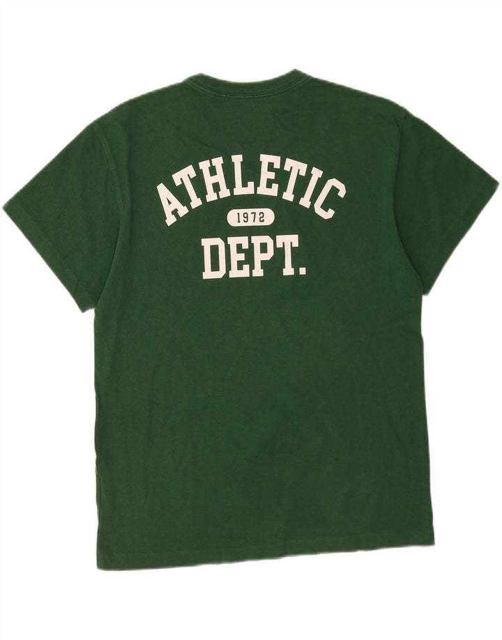 Tricou grafic Nike pentru bărbați Top din bumbac verde mediu