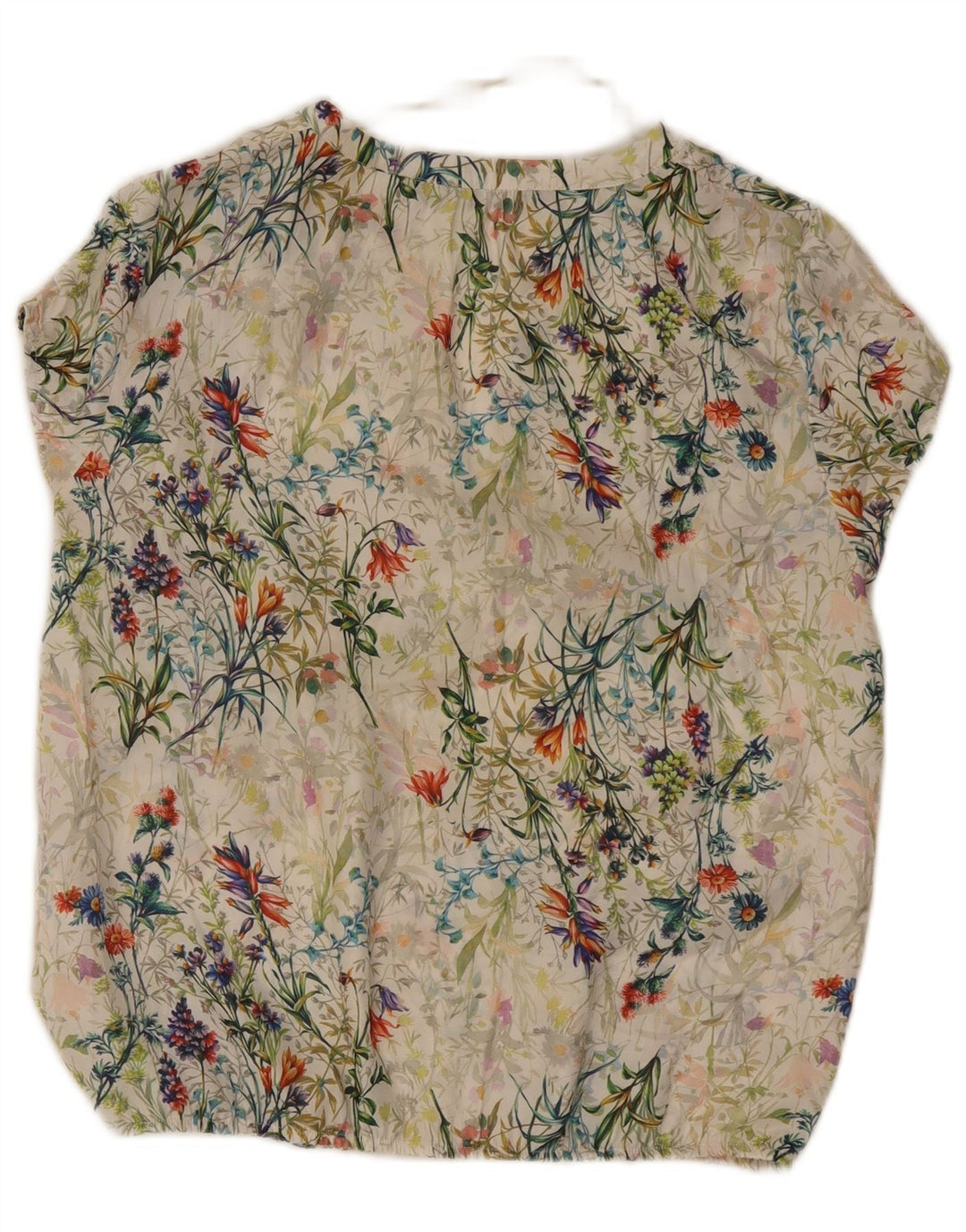 Bluză pentru femei Zara UK 12 Poliester Floral Multicolor Mediu