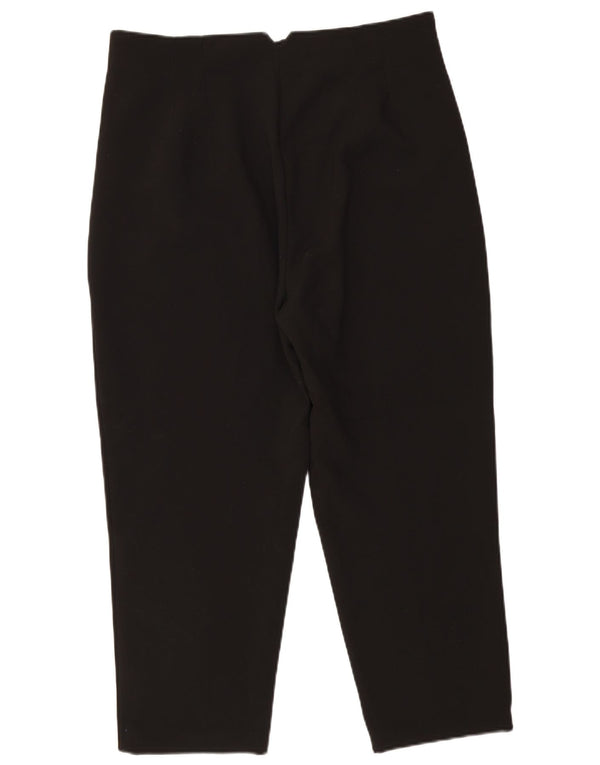 Pantaloni casual conici pentru femei cu talie înaltă Zara 2XL L34 L26 Poliester negru