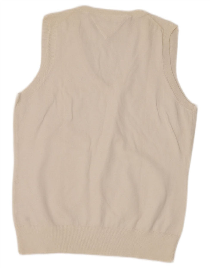 Tommy Hilfiger Womens Vest Tank Top UK 14 Large White
