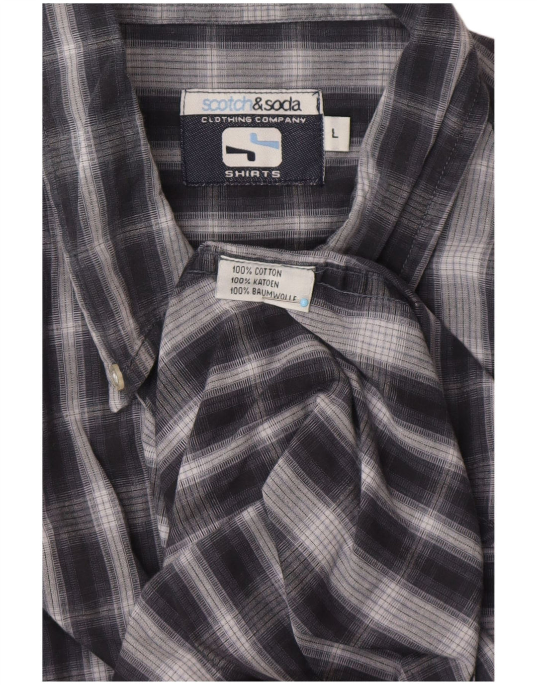 Cămașă pentru bărbați SCOTCH & SODA, mare, cu carouri, din bumbac, clasică