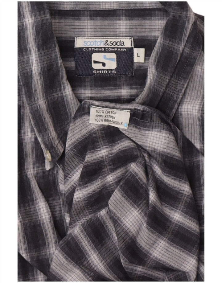 Cămașă pentru bărbați SCOTCH & SODA, mare, cu carouri, din bumbac, clasică