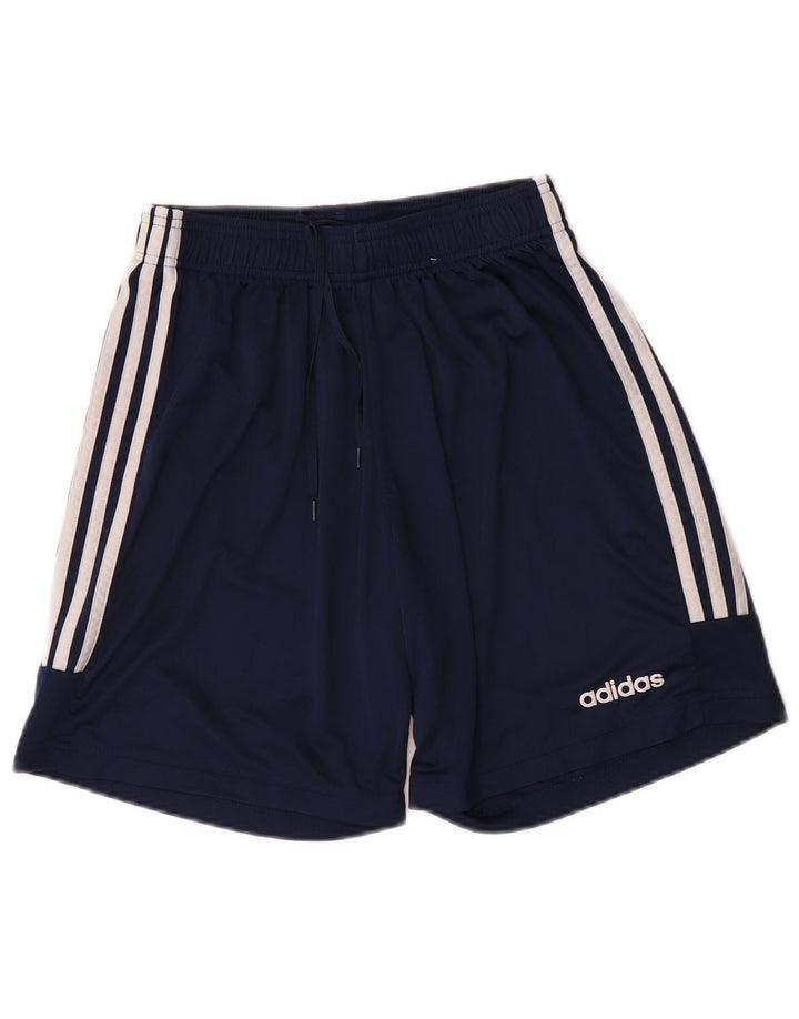 Pantaloni scurți sport pentru bărbați Adidas Climalite, poliester mediu bleumarin