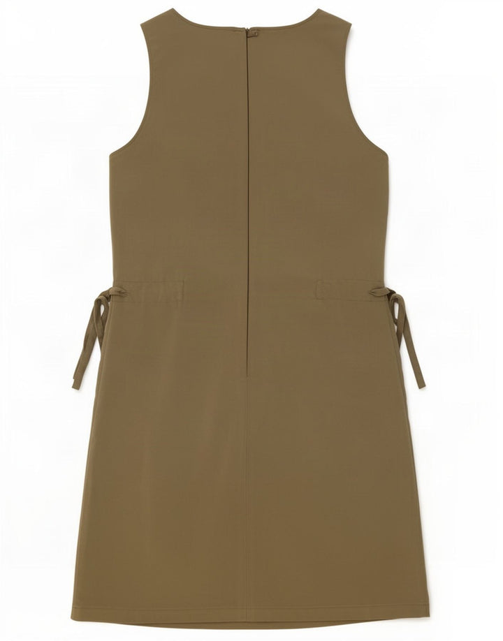 Trussardi Rochie de damă fără mâneci tip teacă IT 42 Medium Kaki Poliester