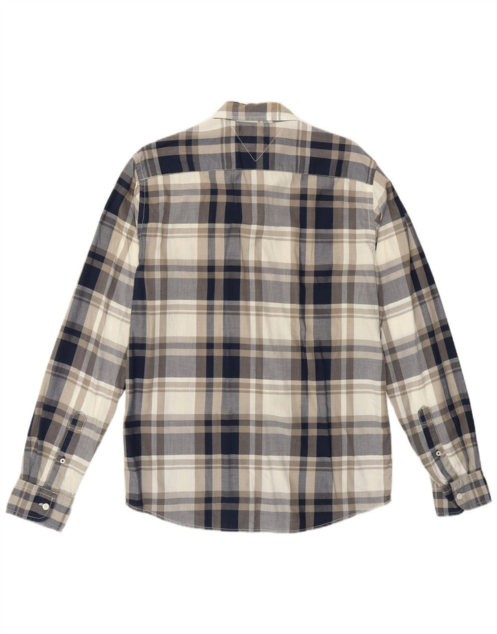 TOMMY HILFIGER Mens Regular Fit Shirt Small Blue Check Cotton