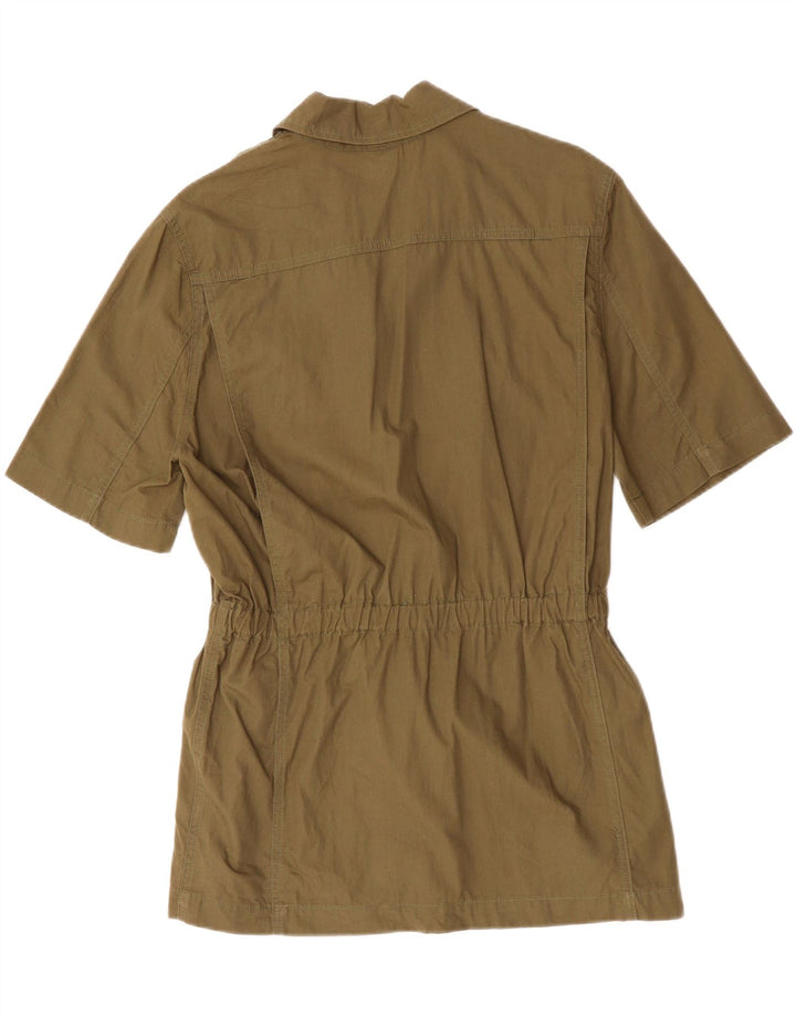 Jachetă pentru femei BENETTON cu mânecă scurtă, cu 4 nasturi, IT 42 Medium Khaki