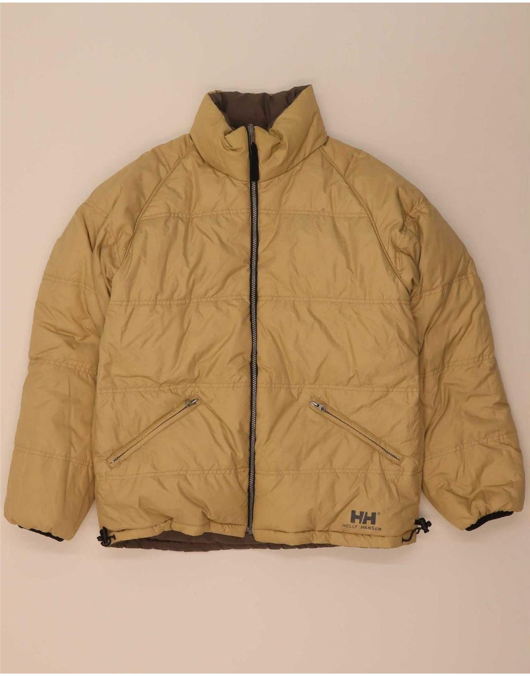 Jachetă căptușită reversibilă pentru bărbați Helly Hansen UK 38, nailon maro mediu