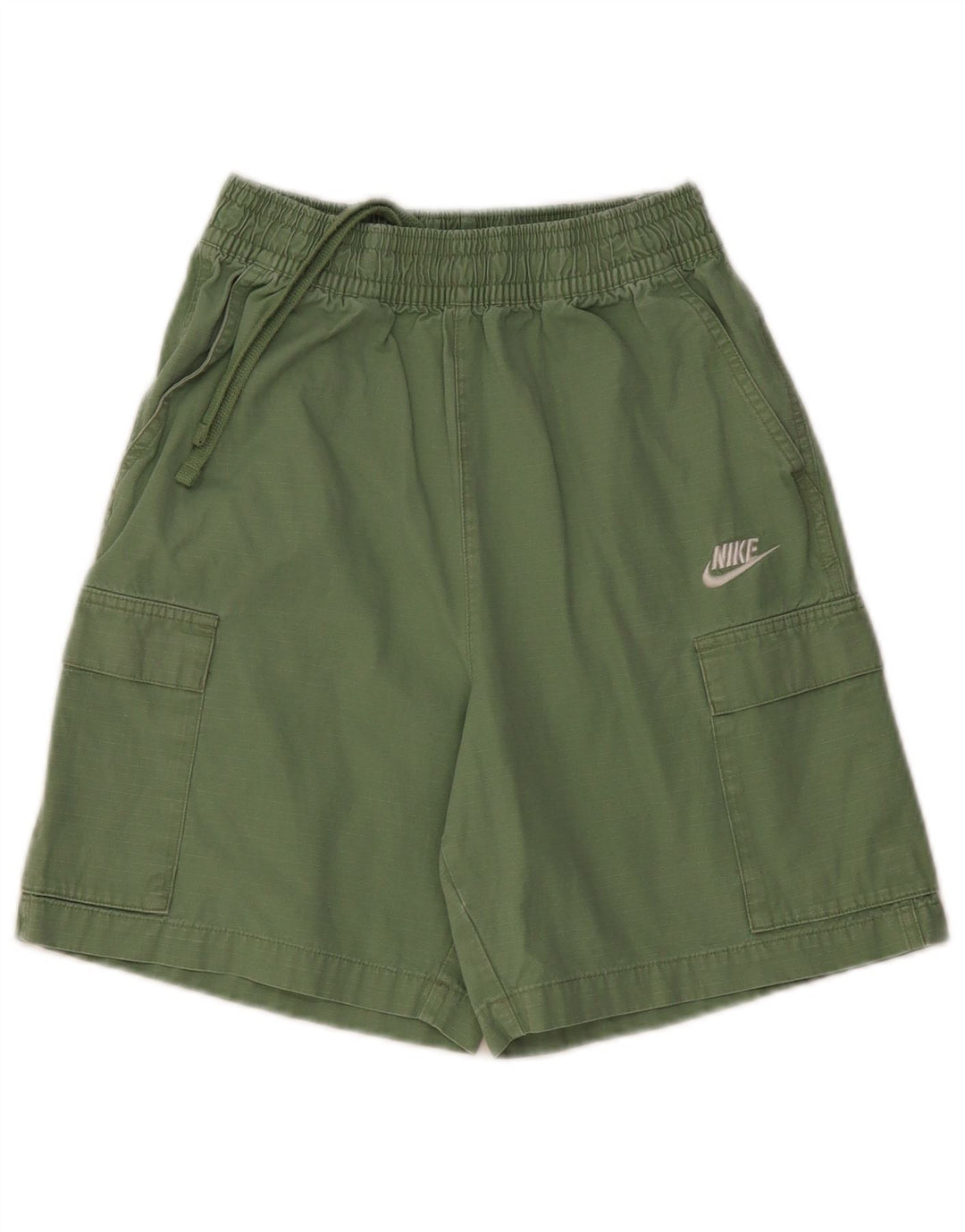 Pantaloni scurti sport NIKE pentru femei UK 6 XS, bumbac verde