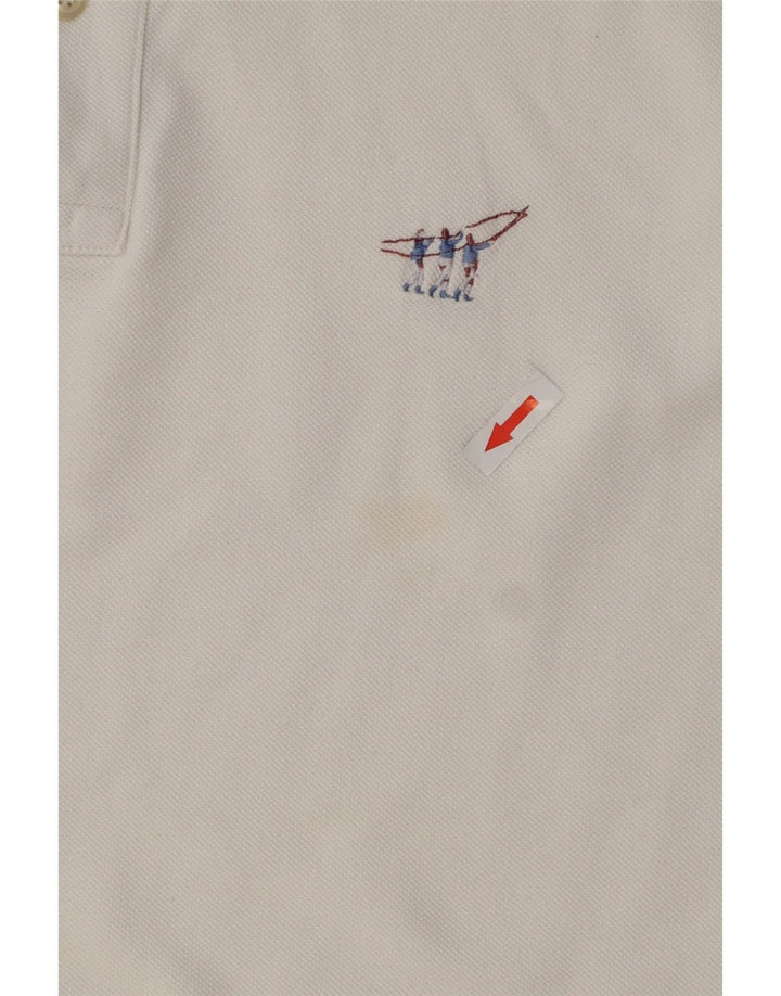 Tricou polo Henry Cottons pentru bărbați, bumbac alb mare