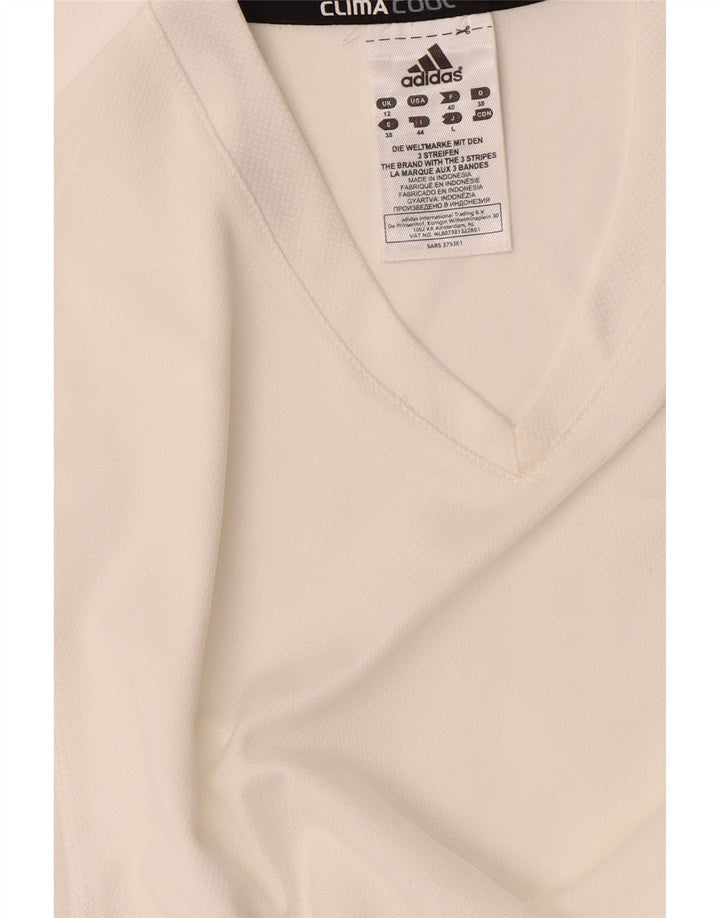 ADIDAS Climacool Tricou Top UK 12 Poliester Alb Mediu