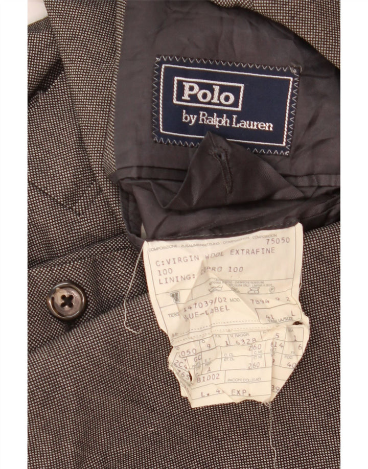Jachetă pentru bărbați Polo Ralph Lauren, lungă cu 3 nasturi, UK 41, mare, gri