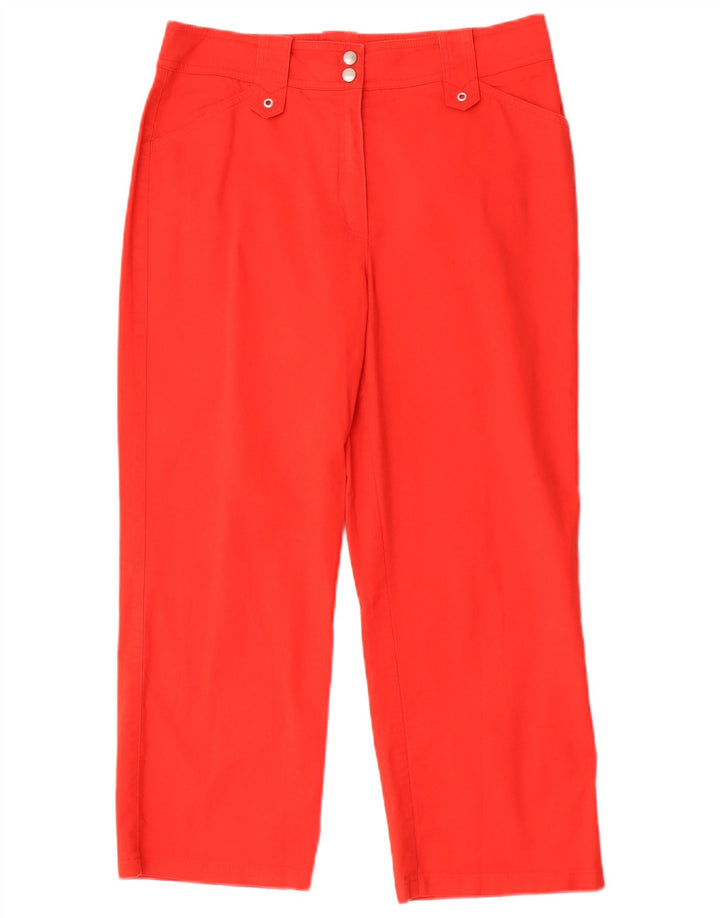 Pantaloni Drepți Cropped Roxy Femei EU 40 Mediu L30 L23 Bumbac Roșu
