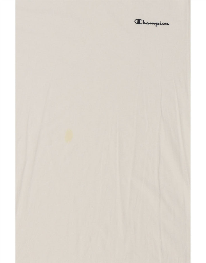 CHAMPION Mens T-Shirt Top 2XL White Vintage Champion and Second-Hand Champion from Messina Hembry 