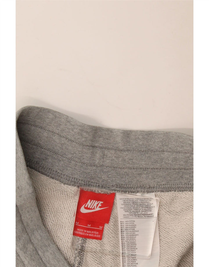 Pantaloni scurți sport grafic Nike pentru bărbați, bumbac, gri mediu