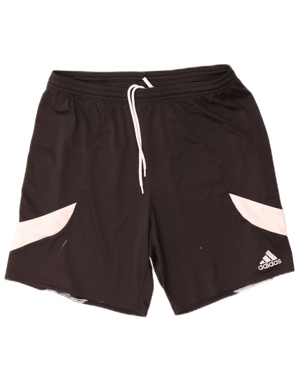 Pantaloni scurți sport Climalite Adidas pentru femei UK 16, mari, negru, color block