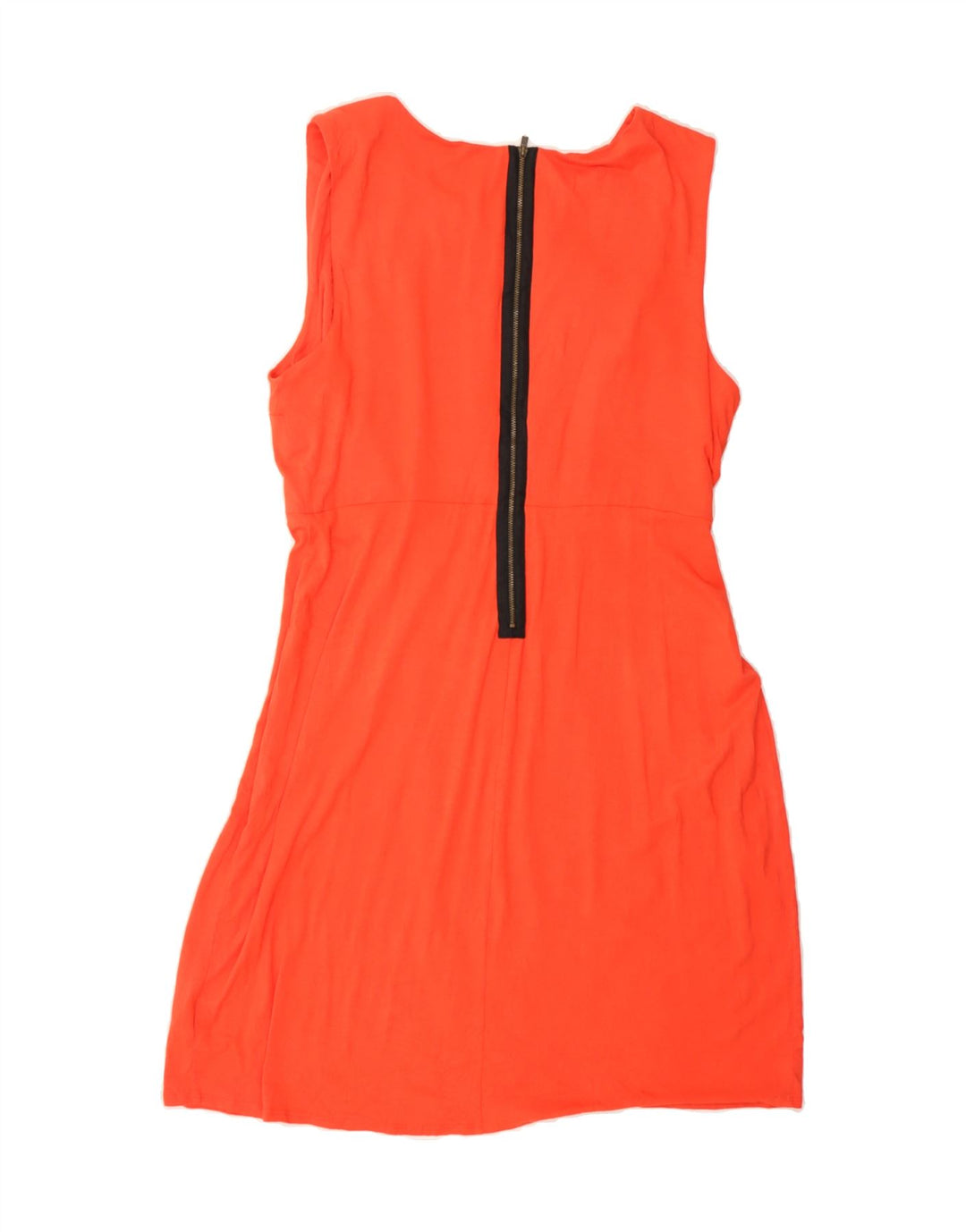 MOSSIMO Womens Sleeveless A-Line Dress UK 14 Large Orange Rayon Vintage Mossimo and Second-Hand Mossimo from Messina Hembry 