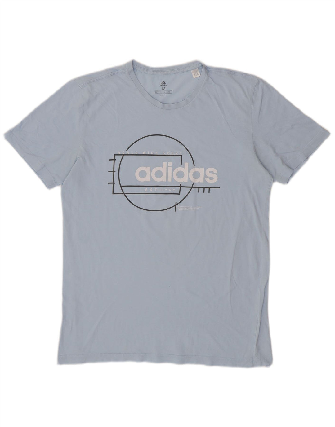 Tricou grafic ADIDAS pentru bărbați Top Medium Blue