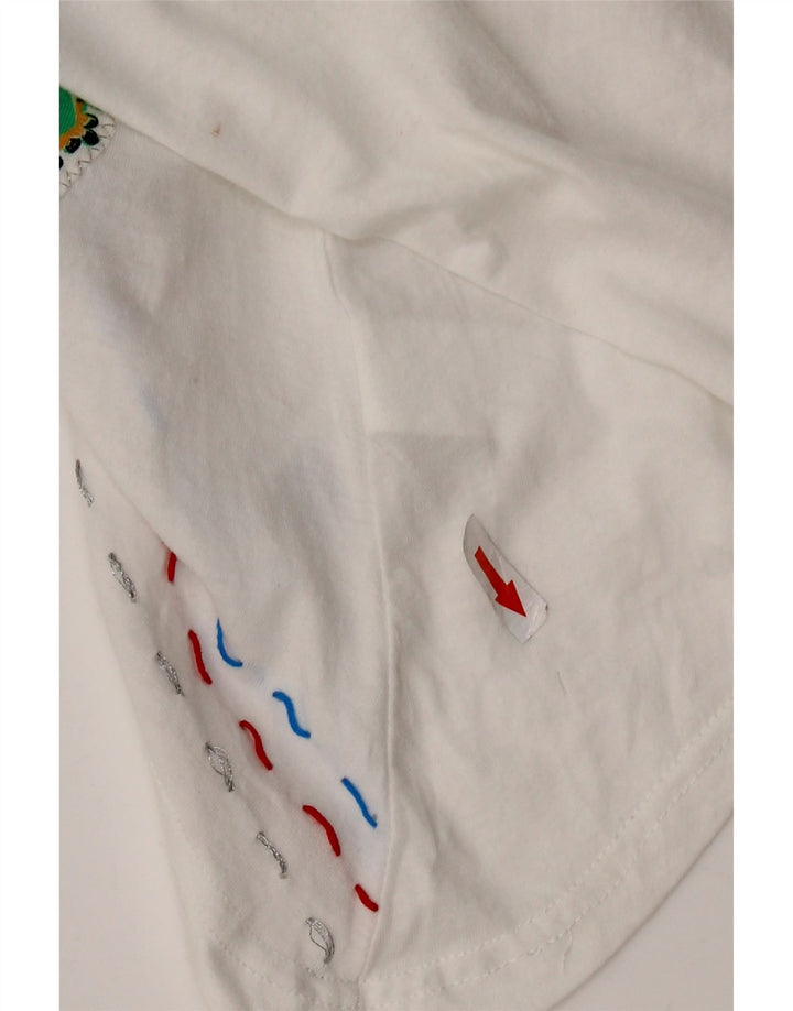 DESIGUAL Top cu tunică asimetrică pentru femei UK 18 XL Multicolor Floral