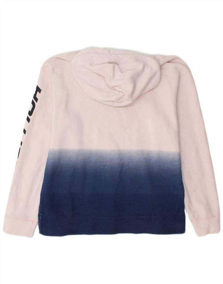 Pulover cu glugă cu grafic pentru bărbați HOLLISTER, mare, alb, din bumbac