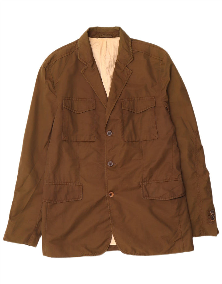 Massimo Dutti Jachetă pentru bărbați cu 3 nasturi EU 52 Bumbac maro mare