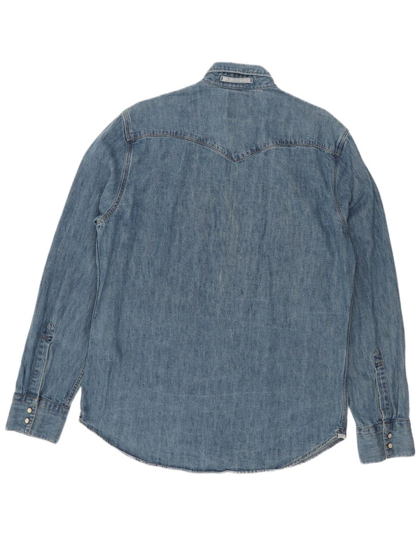 Cămașă Levi's Slim Fit Denim, Bumbac Albastru Mare