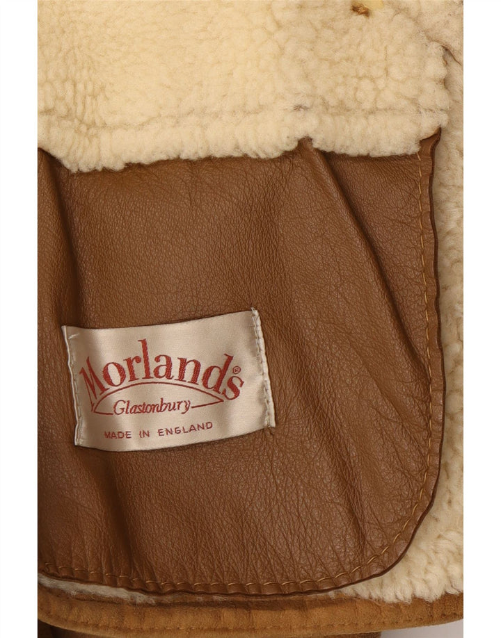 Jachetă din shearling pentru bărbați de la Morlands, UK 36, maro mic