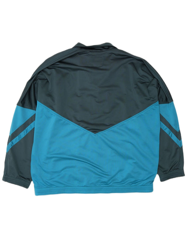Jachetă de trening grafică pentru bărbați Diadora UK 42, mare, albastru, color block