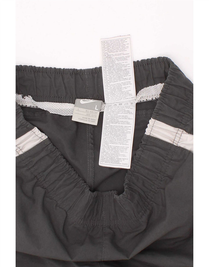 Pantaloni scurți sport Nike pentru băieți 12-13 ani, mari, gri, poliester color bloc