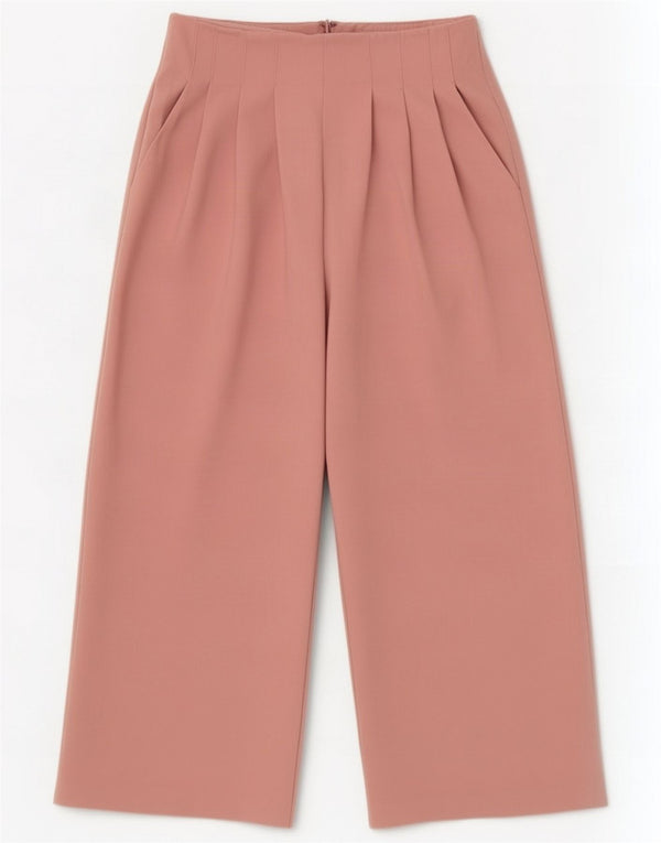 Topshop Pantaloni tăiați cu talie înaltă pentru femei UK 8 Small W27 L23 Pink