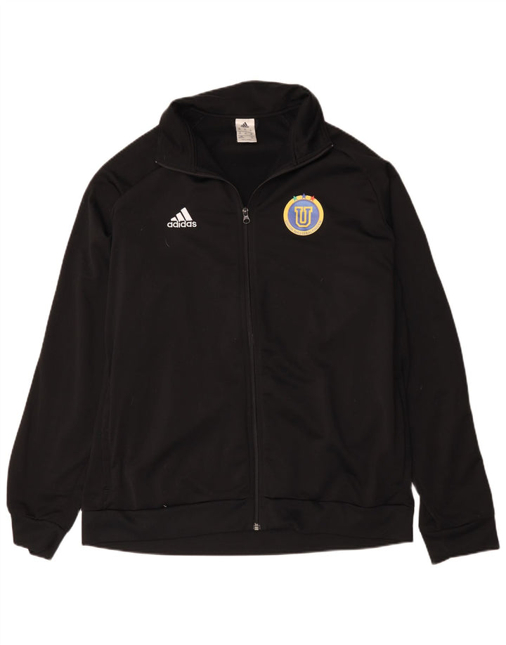 Jachetă de top pentru trening grafic pentru bărbați Adidas 2XL, poliester negru