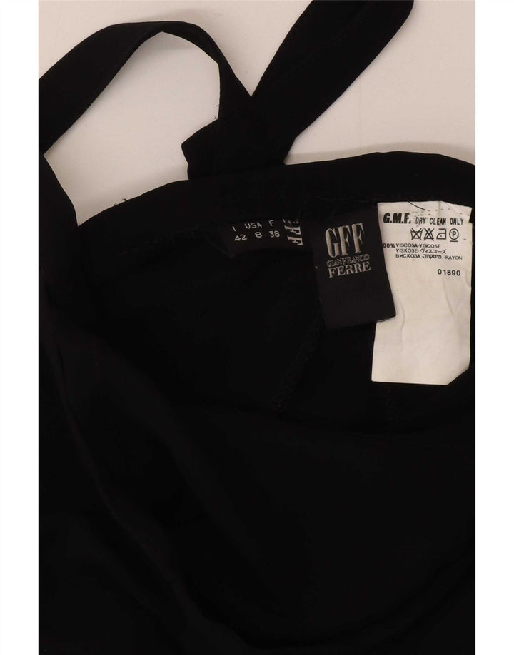 Gianfranco Ferre Fusta Wrap Maxi pentru Femei IT 42 Medium W28 Viscoza Neagra