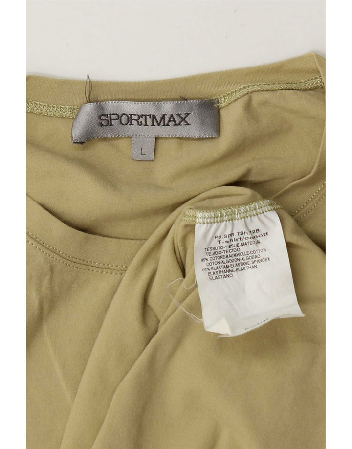Vestă Sportmax Femei Top UK 14 Mare Kaki Bumbac