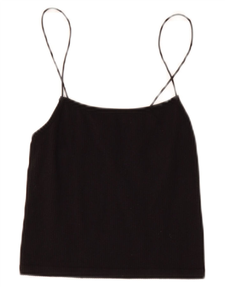 Crop Top pentru femei Zara UK 6 XS Negru