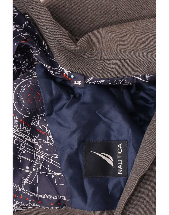 Jachetă Nautica pentru bărbați cu 2 nasturi, UK 44 2XL, poliester gri