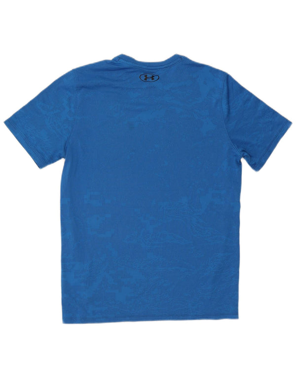 Tricou Under Armour pentru bărbați Top Small Blue Camouflage Poliester