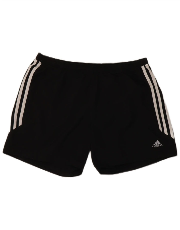 Pantaloni scurți sport Climalite Adidas pentru femei UK 10 Poliester negru mic