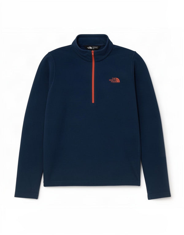 Pulover din lână The North Face pentru femei, cu fermoar și gât, UK 14 Medium Bleumarin