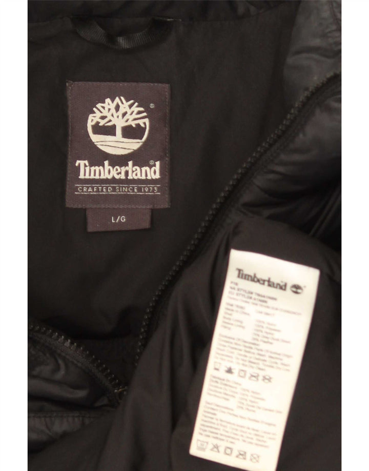 Jachetă căptușită pentru bărbați Timberland UK 40, mare, negru, nailon