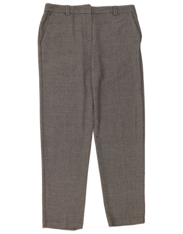 Pantaloni de costum pentru femei Marks & Spencer UK 14 Large W36 L31 Gri Geometric