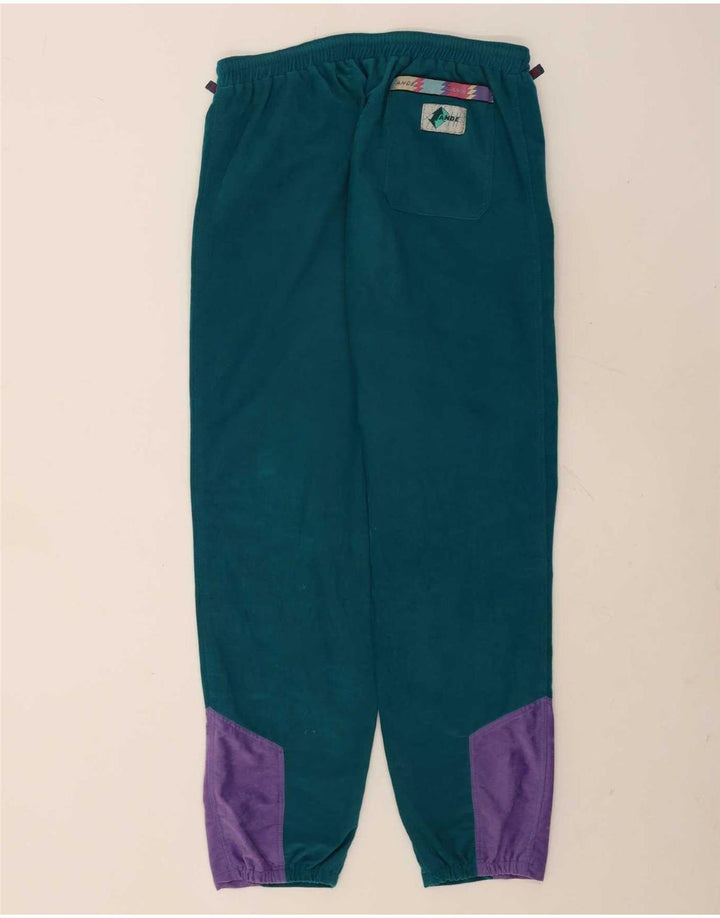 Trening complet din velur vintage pentru bărbați, mare, verde, poliester