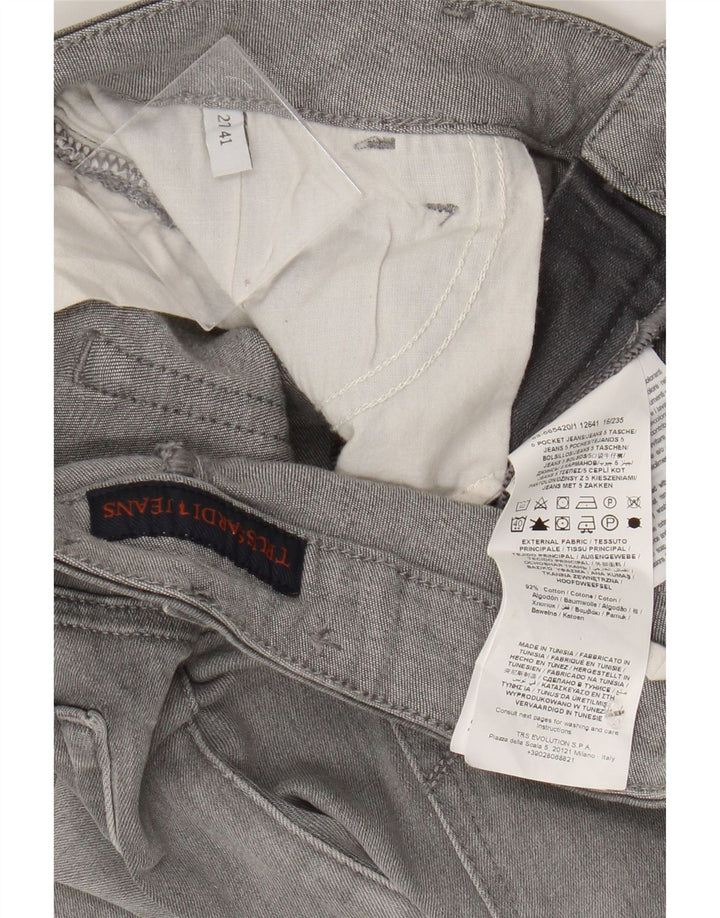 TRUSSARDI Blugi drepti pentru femei W27 L25 bumbac gri