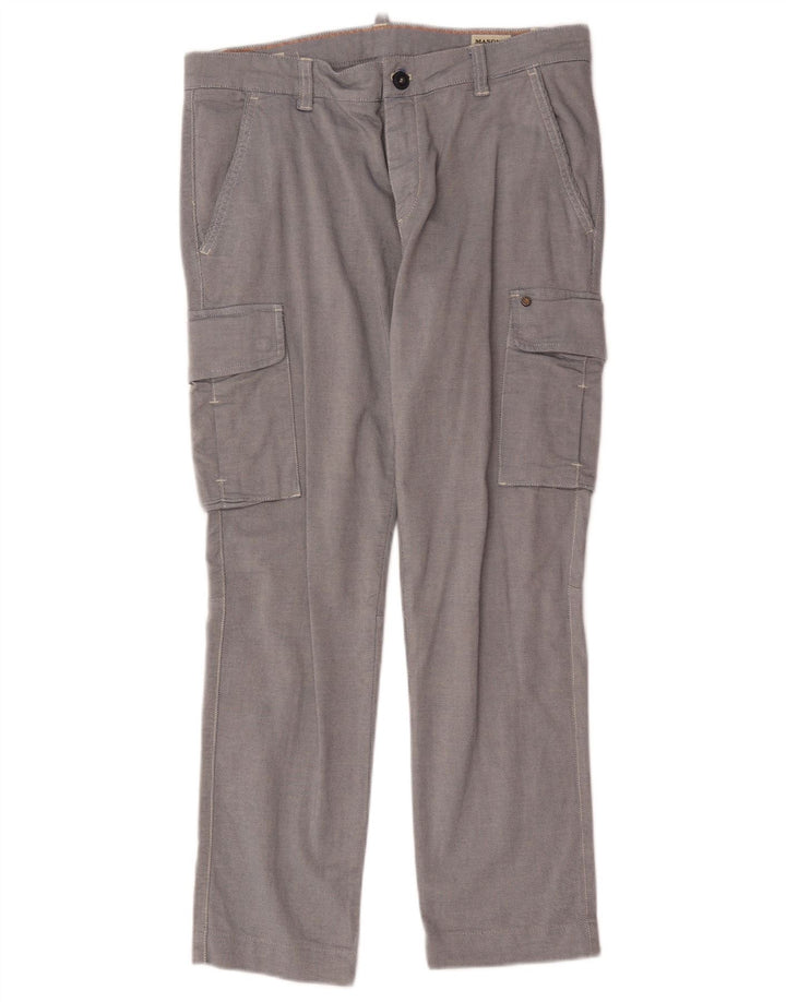 Pantaloni cargo drepti pentru bărbați Mason's IT 48 Medium L34 L28 Bumbac albastru