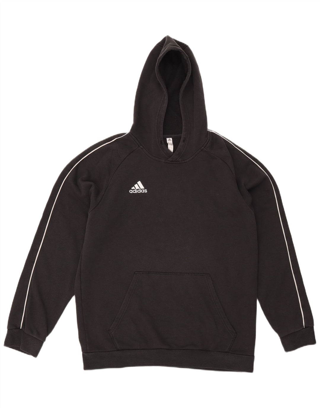 Pulover Adidas pentru bărbați, bumbac mare, negru
