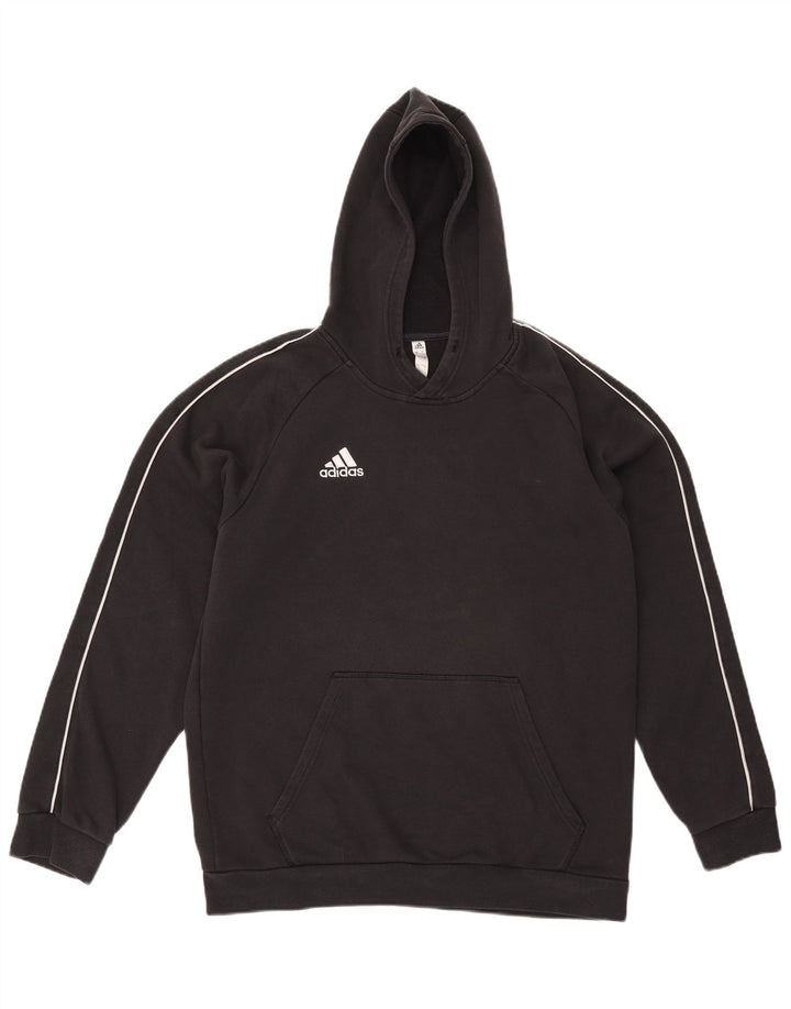 Pulover Adidas pentru bărbați, bumbac mare, negru