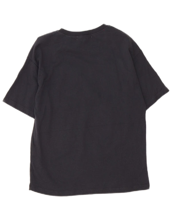 Tricou Grafic Zara Băieți Top 9-10 Ani Bumbac Negru